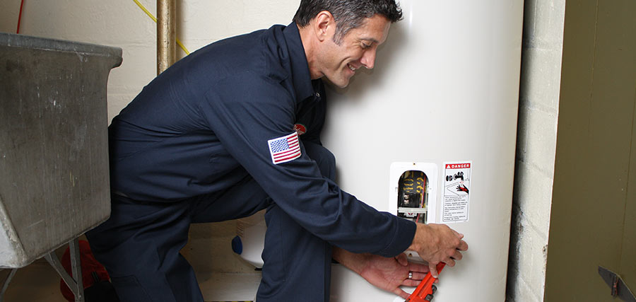Jim, one od our West Covina water heater repair pros is repairing a broken unit
